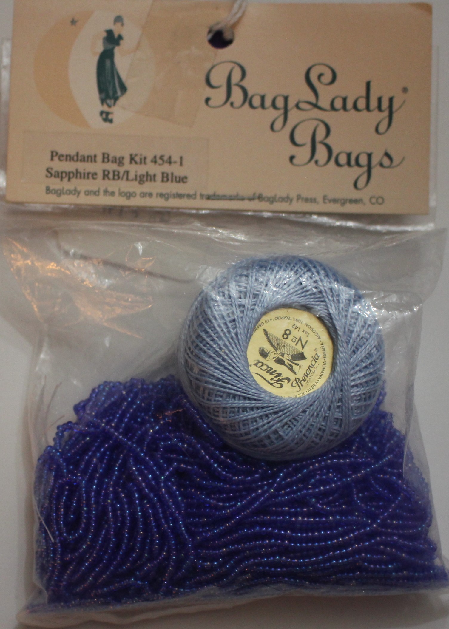 Bag Lady Bags Pendant Bag Kit 454-1 Sapphire/Lt Blue